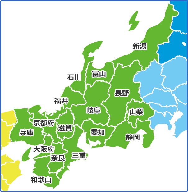 中部・近畿地図