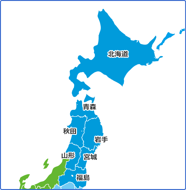 北海道・東北地図"